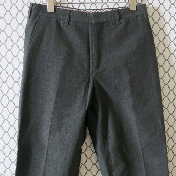 Etro Milano Gray Wool Blend Career Wear Pants 44 - Picture 3 of 6